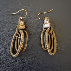 Silpada Gold and Silver Loop Earrings